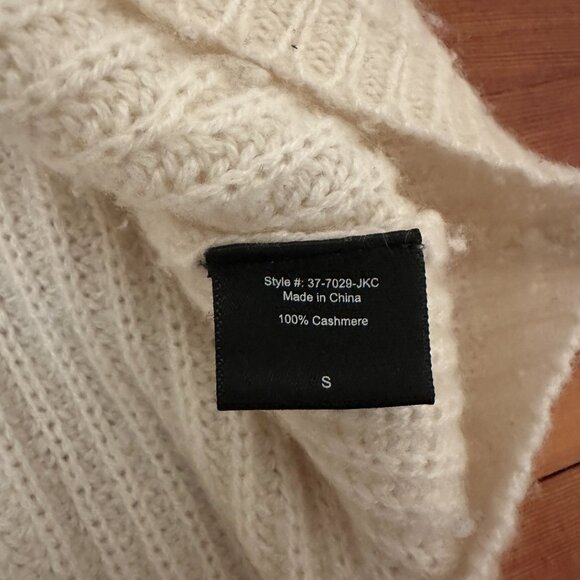 JENNI KAYNE FISHERMAN CREWNECK CASHMERE SWEATER | SIZE SMALL - Picture 4 of 16